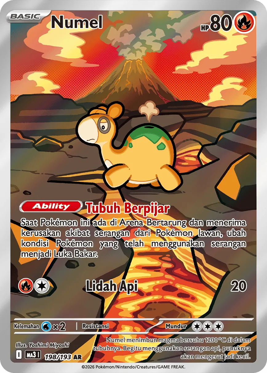 Numel 198 — MEGA Dream ex (Indonesian Pokémon TCG card)