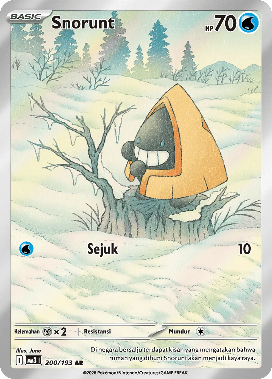 Snorunt 200 — MEGA Dream ex (Indonesian Pokémon TCG card)
