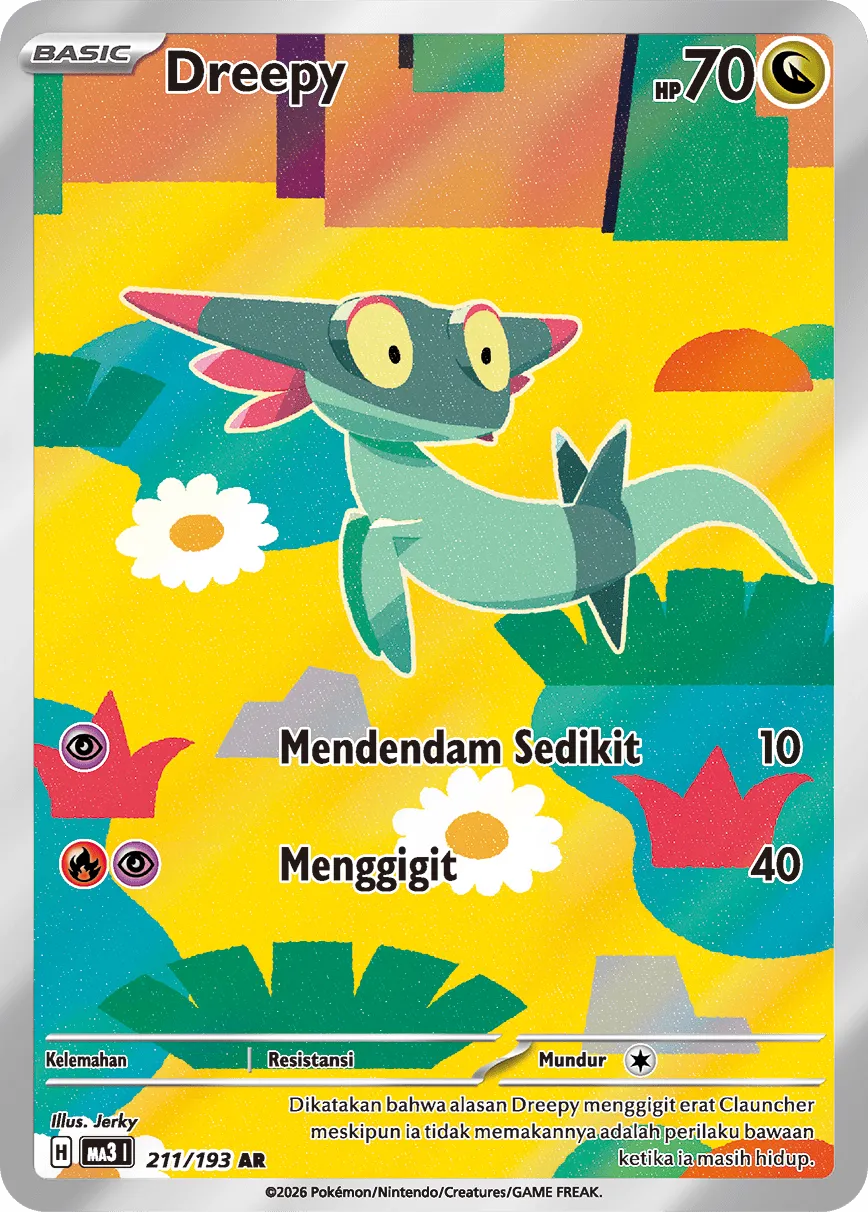 Dreepy 211 — MEGA Dream ex (Indonesian Pokémon TCG card)