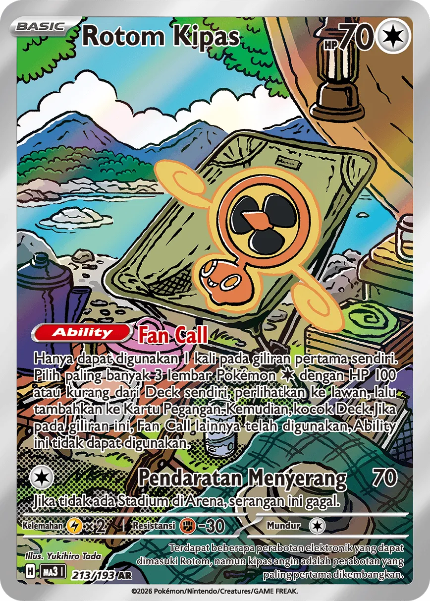 Fan Rotom 213 — MEGA Dream ex (Indonesian Pokémon TCG card)