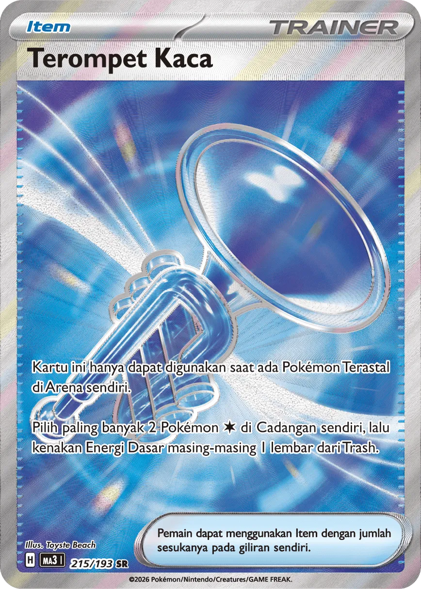 Glass Trumpet 215 — MEGA Dream ex (Indonesian Pokémon TCG card)