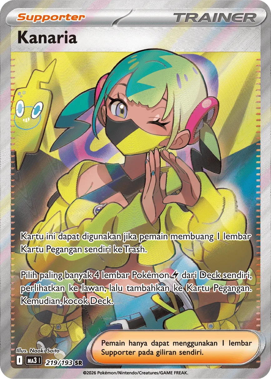 Canari 219 — MEGA Dream ex (Indonesian Pokémon TCG card)