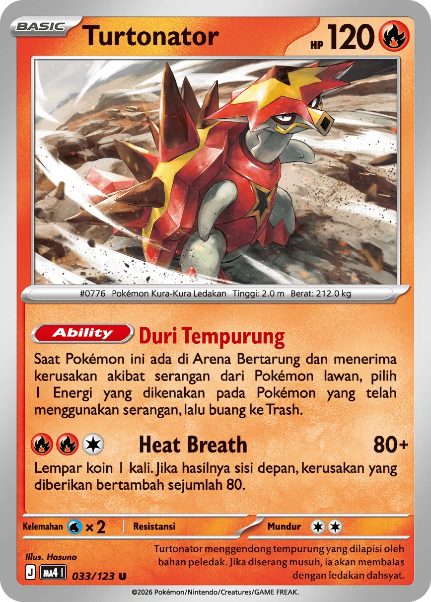 Turtonator 033/123 — Void Blast (Indonesian Pokémon TCG card)