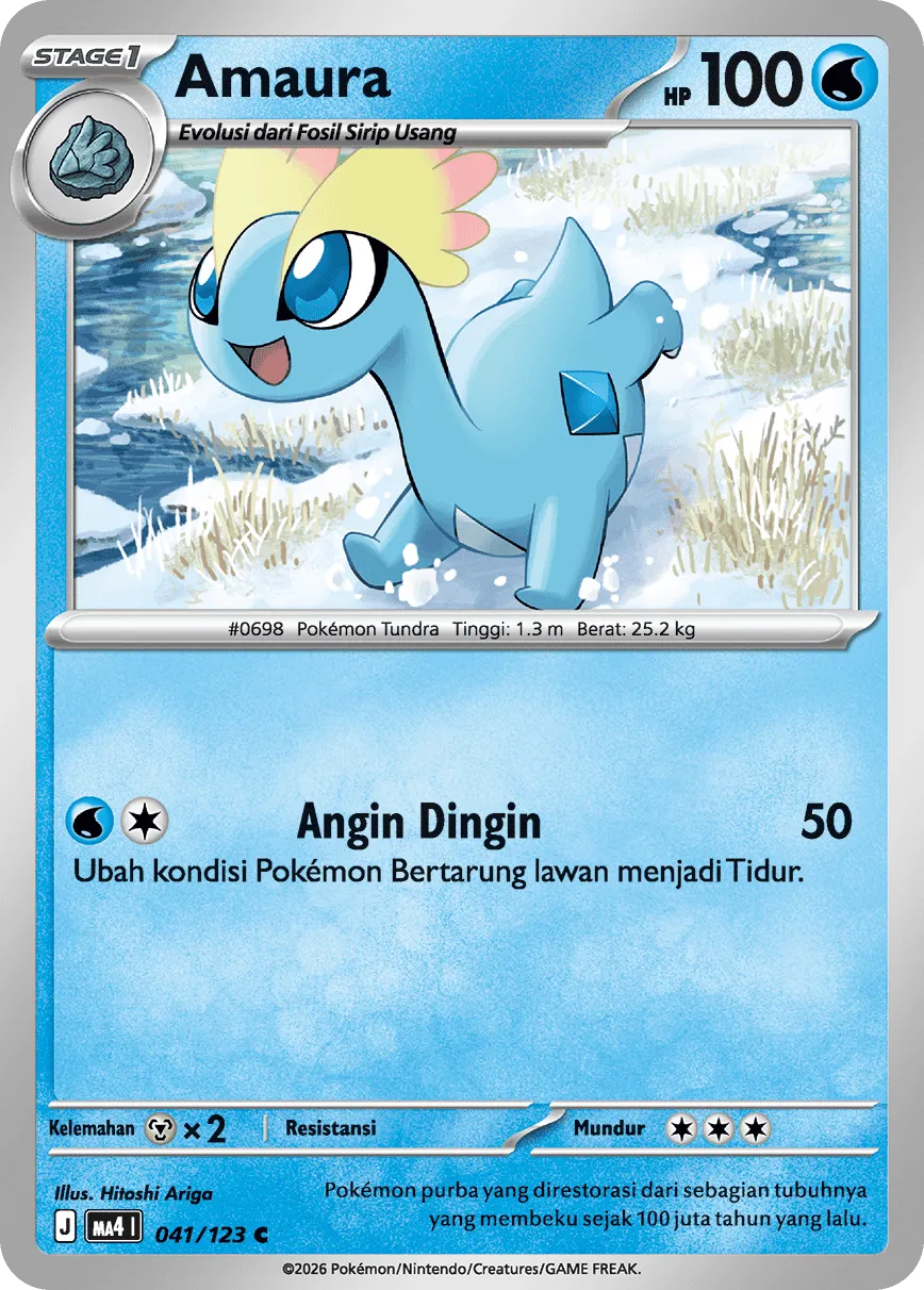 Amaura 041/123 — Void Blast (Indonesian Pokémon TCG card)