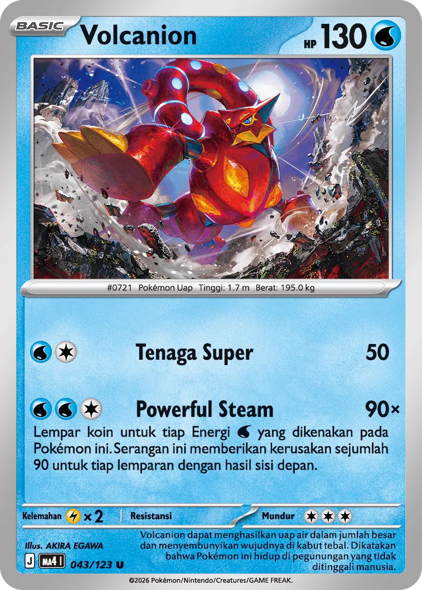 Volcanion 043/123 — Void Blast (Indonesian Pokémon TCG card)