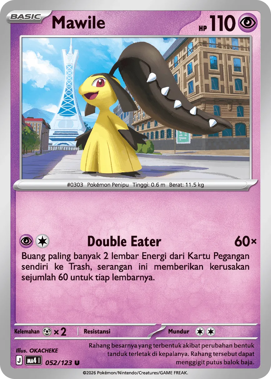Mawile 052/123 — Void Blast (Indonesian Pokémon TCG card)