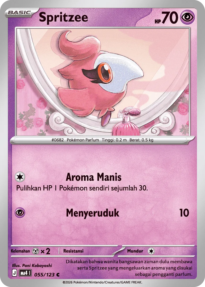 Spritzee 055/123 — Void Blast (Indonesian Pokémon TCG card)