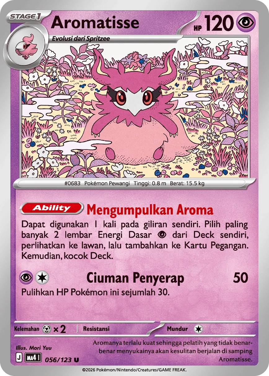 Aromatisse 056/123 — Void Blast (Indonesian Pokémon TCG card)