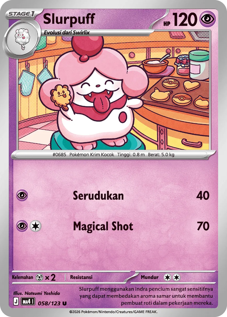 Slurpuff 058/123 — Void Blast (Indonesian Pokémon TCG card)