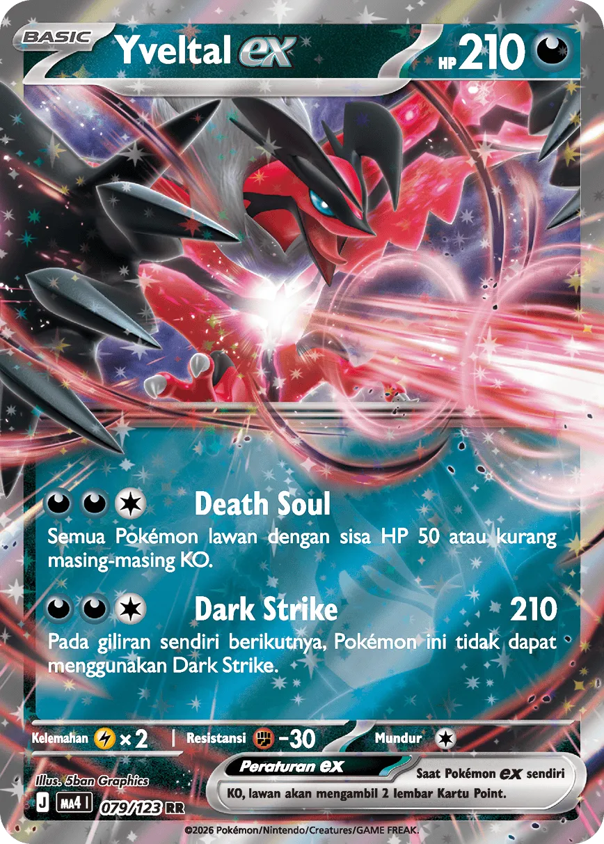 Yveltal ex 079/123 — Void Blast (Indonesian Pokémon TCG card)