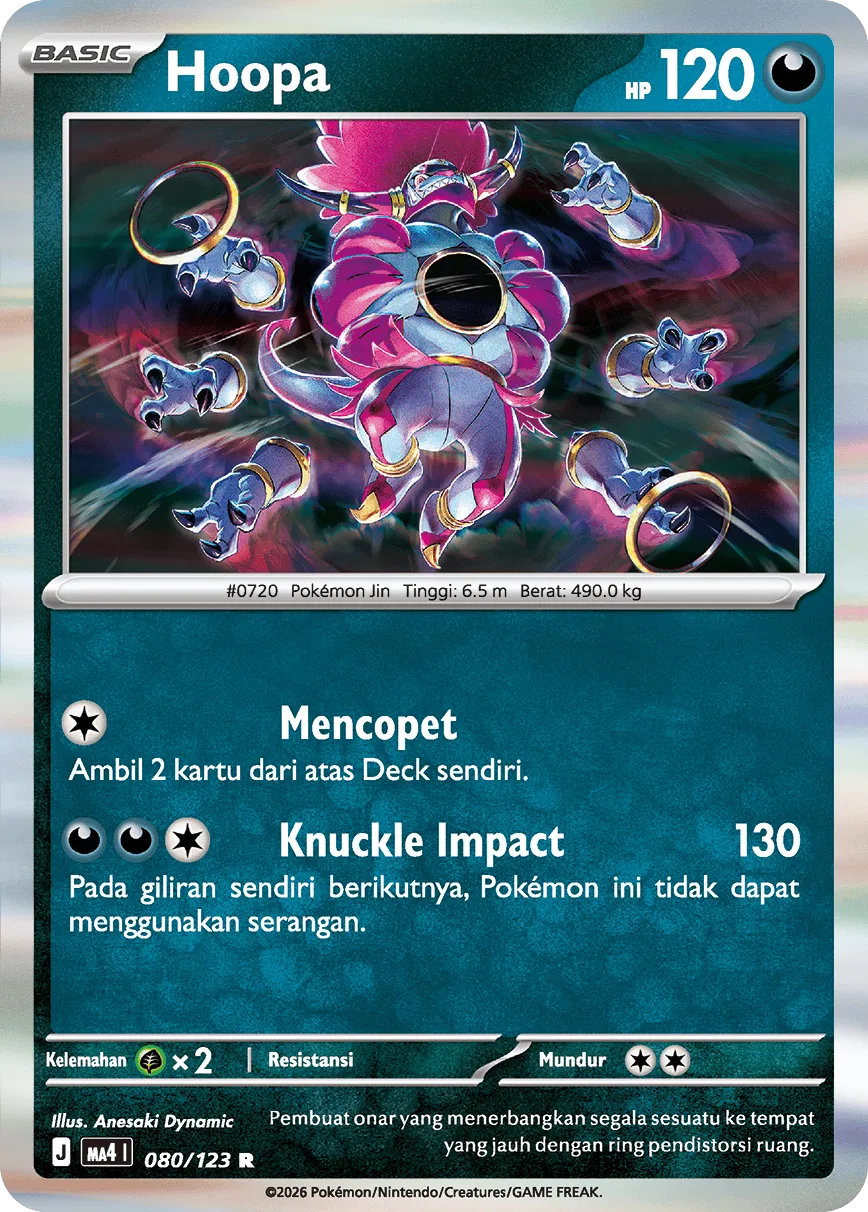 Hoopa 080/123 — Void Blast (Indonesian Pokémon TCG card)