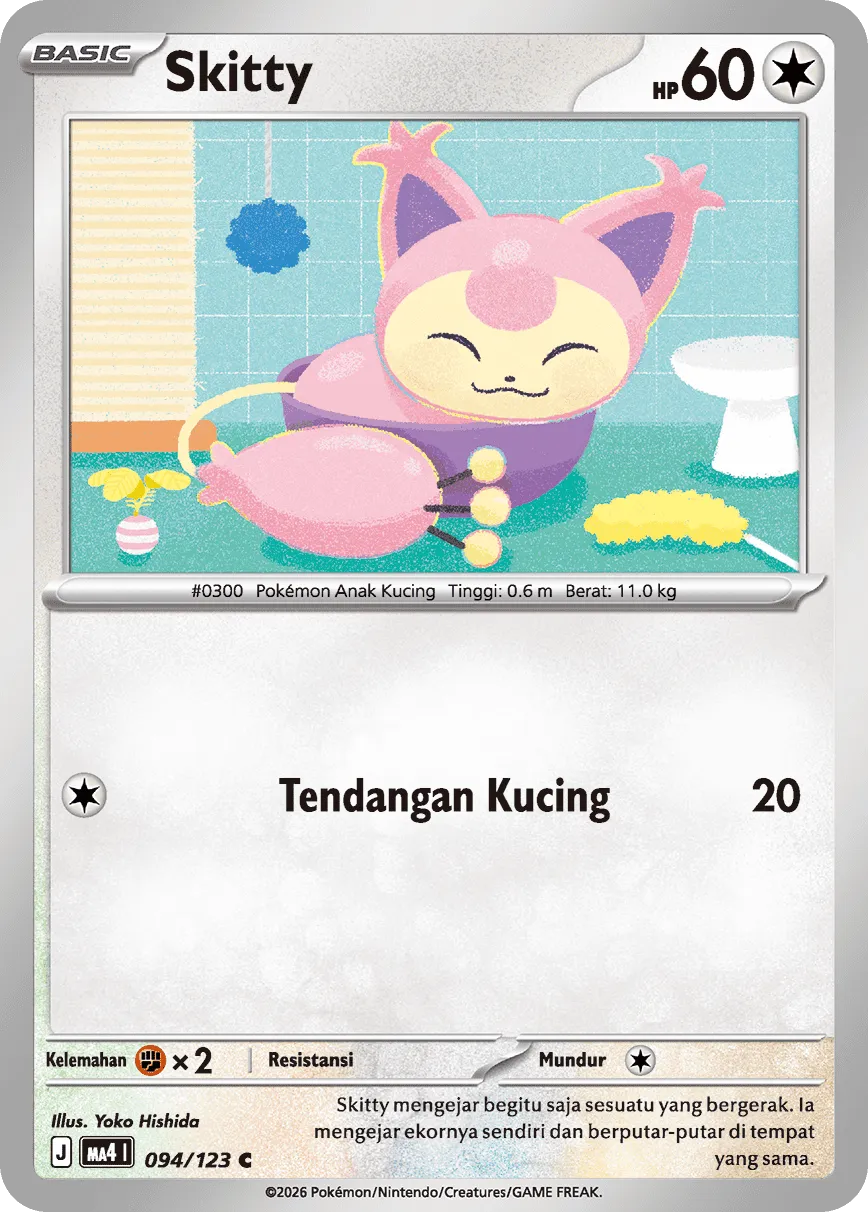 Skitty 094/123 — Void Blast (Indonesian Pokémon TCG card)