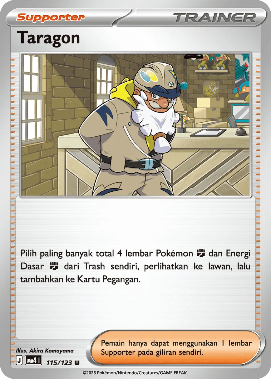 Tarragon 115/123 — Void Blast (Indonesian Pokémon TCG card)