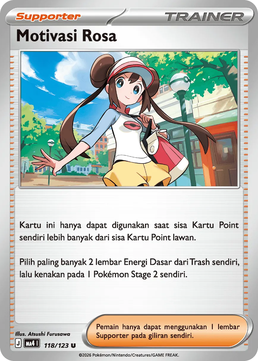 Rosa's Encouragement 118/123 — Void Blast (Indonesian Pokémon TCG card)