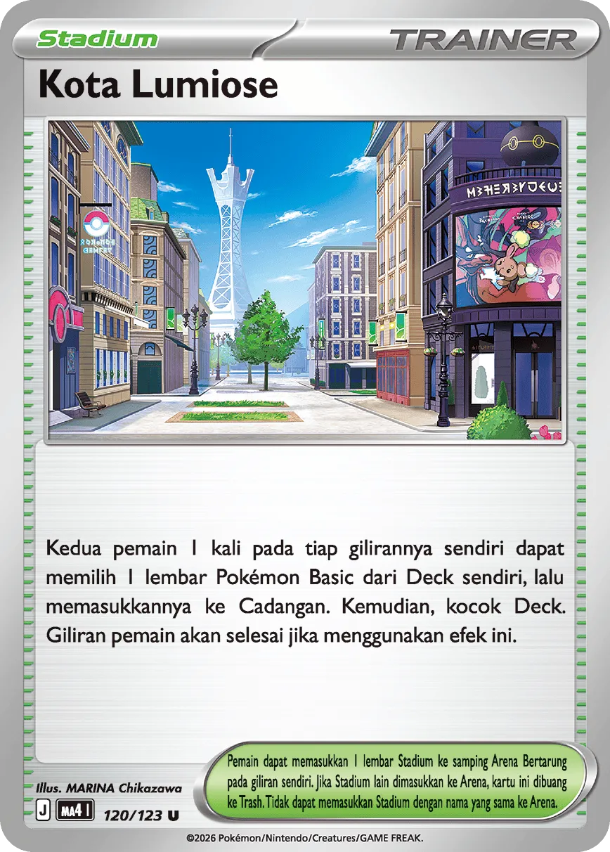 Lumiose City 120/123 — Void Blast (Indonesian Pokémon TCG card)
