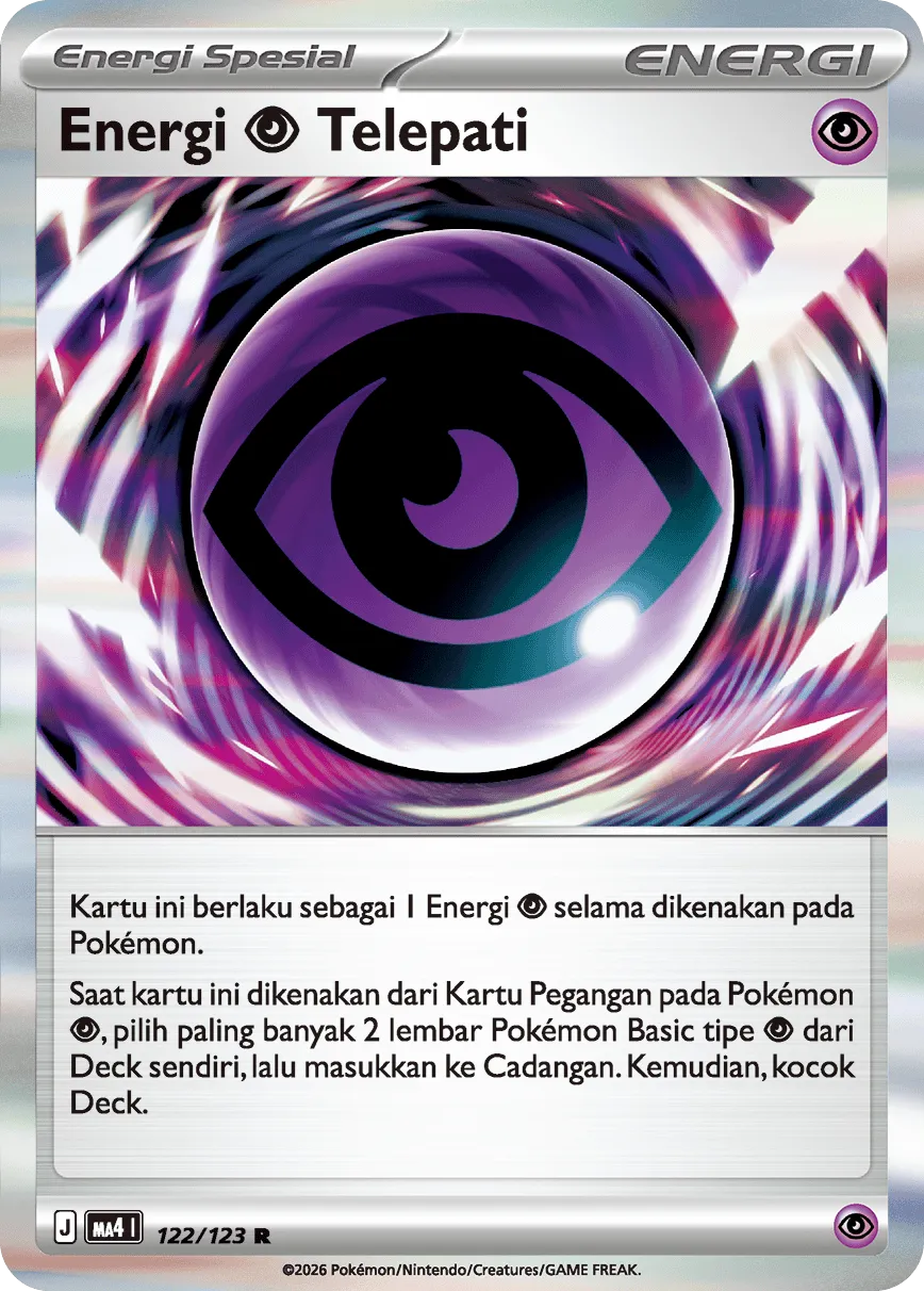 Telepathic Psychic Energy 122/123 — Void Blast (Indonesian Pokémon TCG card)