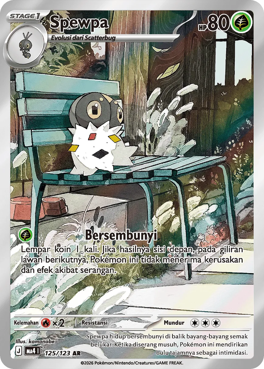 Spewpa 125/123 — Void Blast (Indonesian Pokémon TCG card)