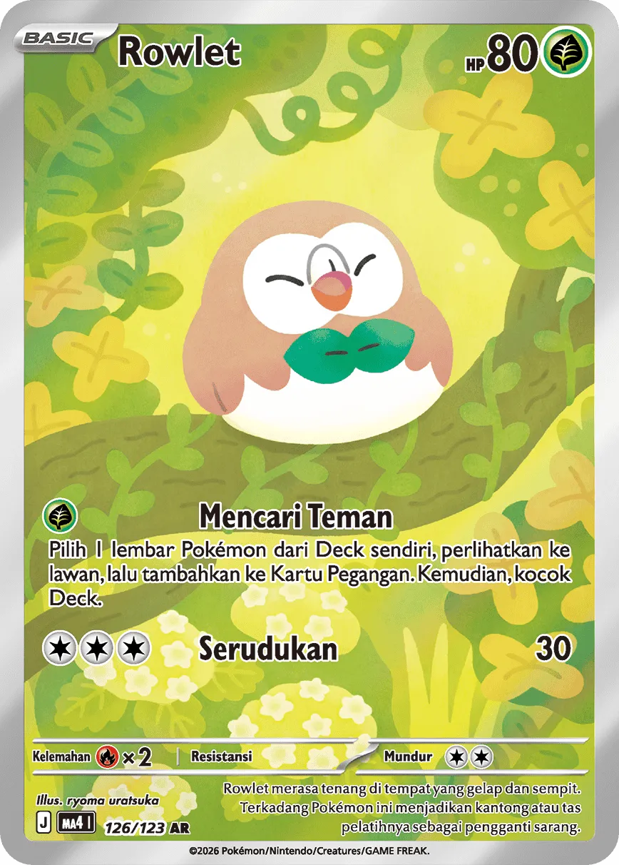 Rowlet 126/123 — Void Blast (Indonesian Pokémon TCG card)