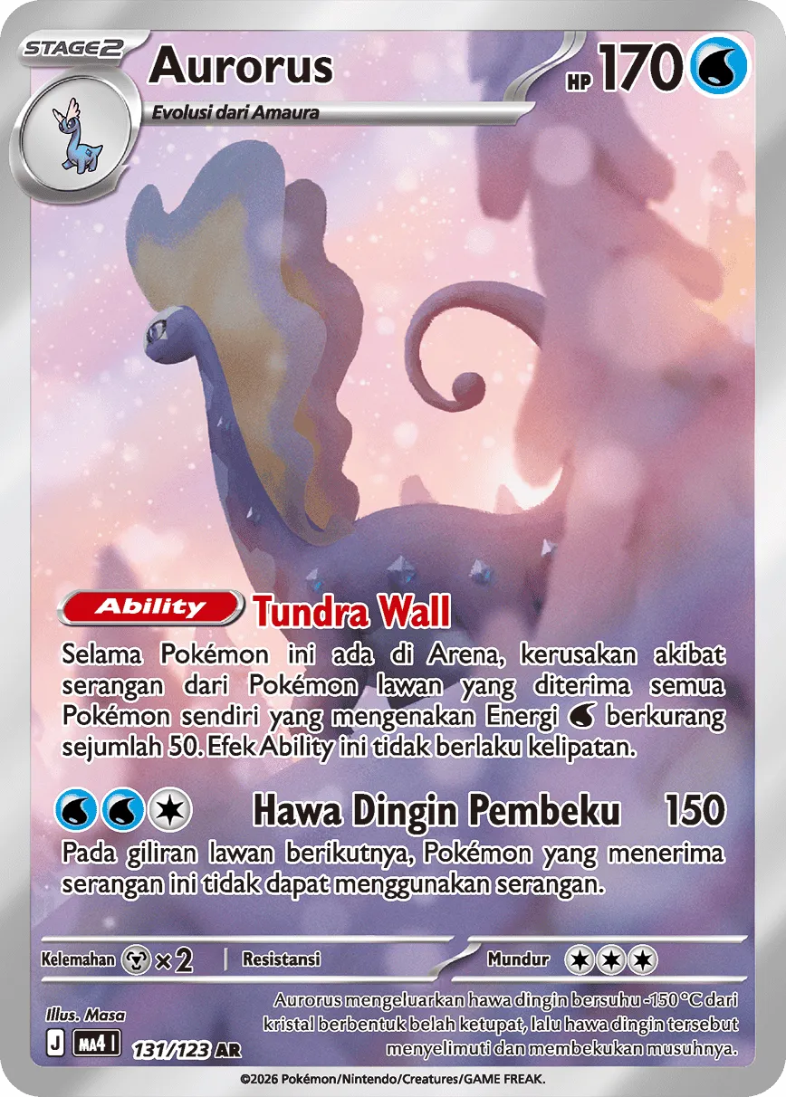 Aurorus 131/123 — Void Blast (Indonesian Pokémon TCG card)