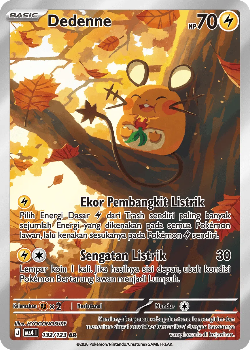 Dedenne 132/123 — Void Blast (Indonesian Pokémon TCG card)