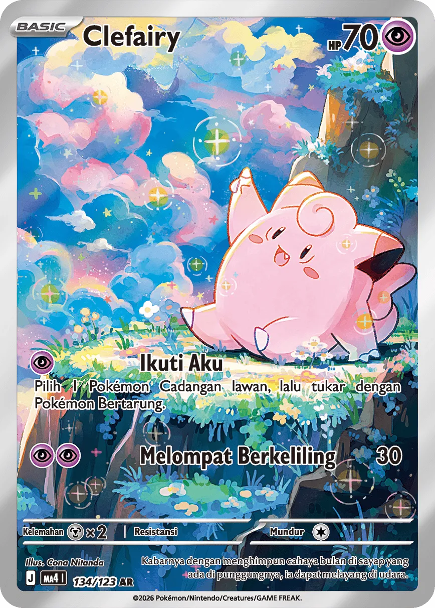 Clefairy 134/123 — Void Blast (Indonesian Pokémon TCG card)