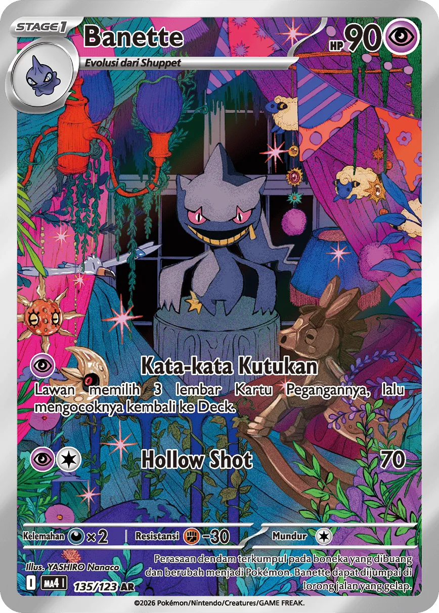 Banette 135/123 — Void Blast (Indonesian Pokémon TCG card)