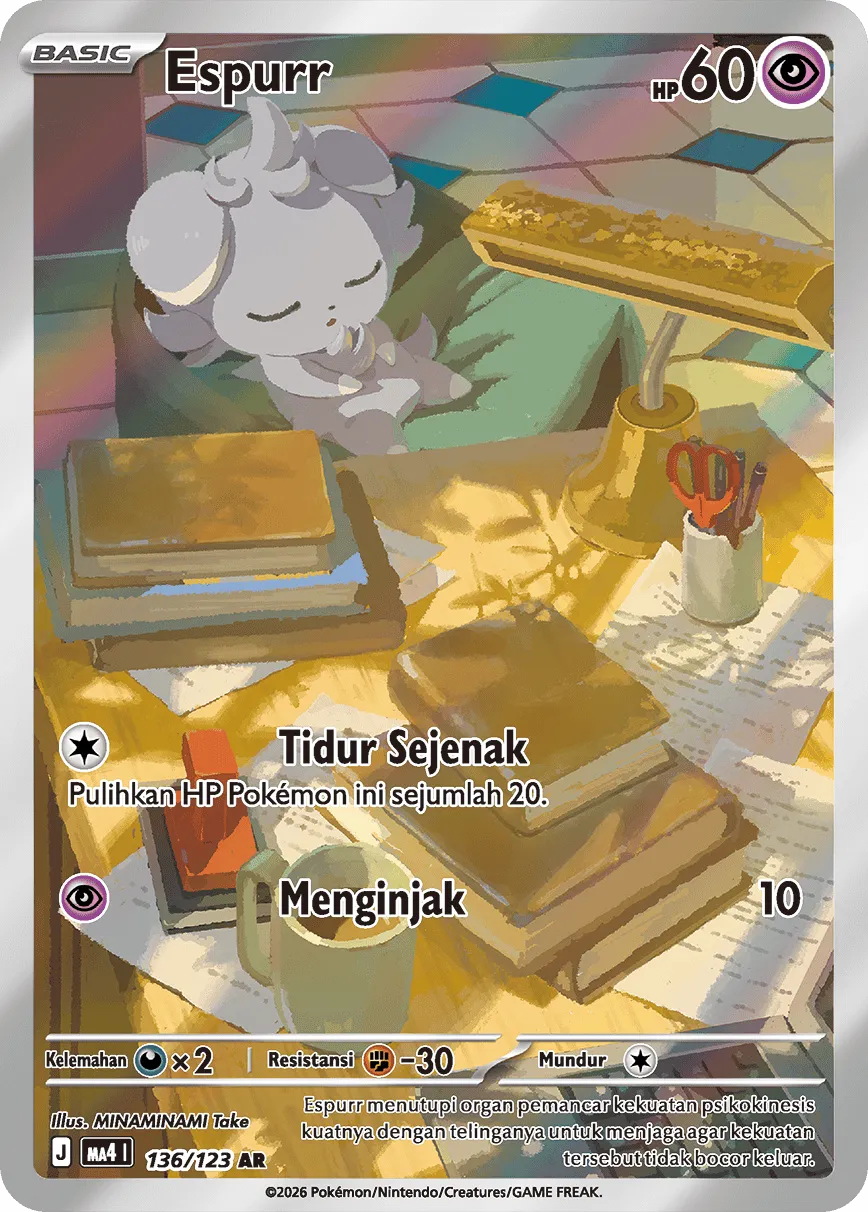 Espurr 136/123 — Void Blast (Indonesian Pokémon TCG card)