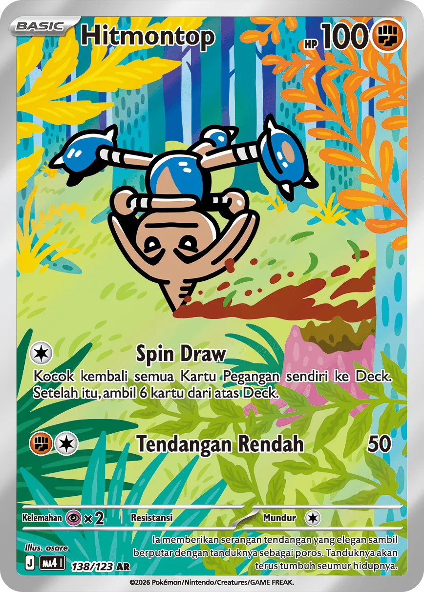 Hitmontop 138/123 — Void Blast (Indonesian Pokémon TCG card)