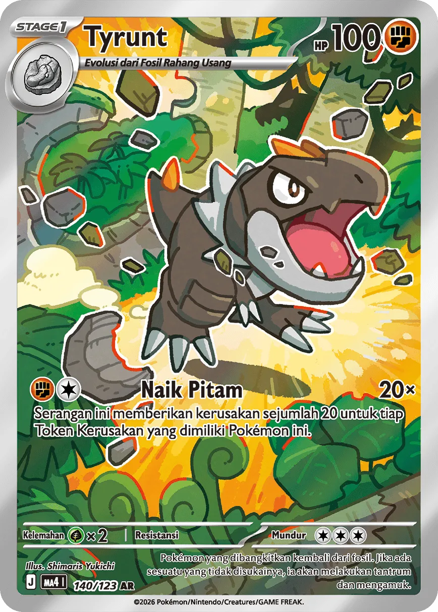 Tyrunt 140/123 — Void Blast (Indonesian Pokémon TCG card)