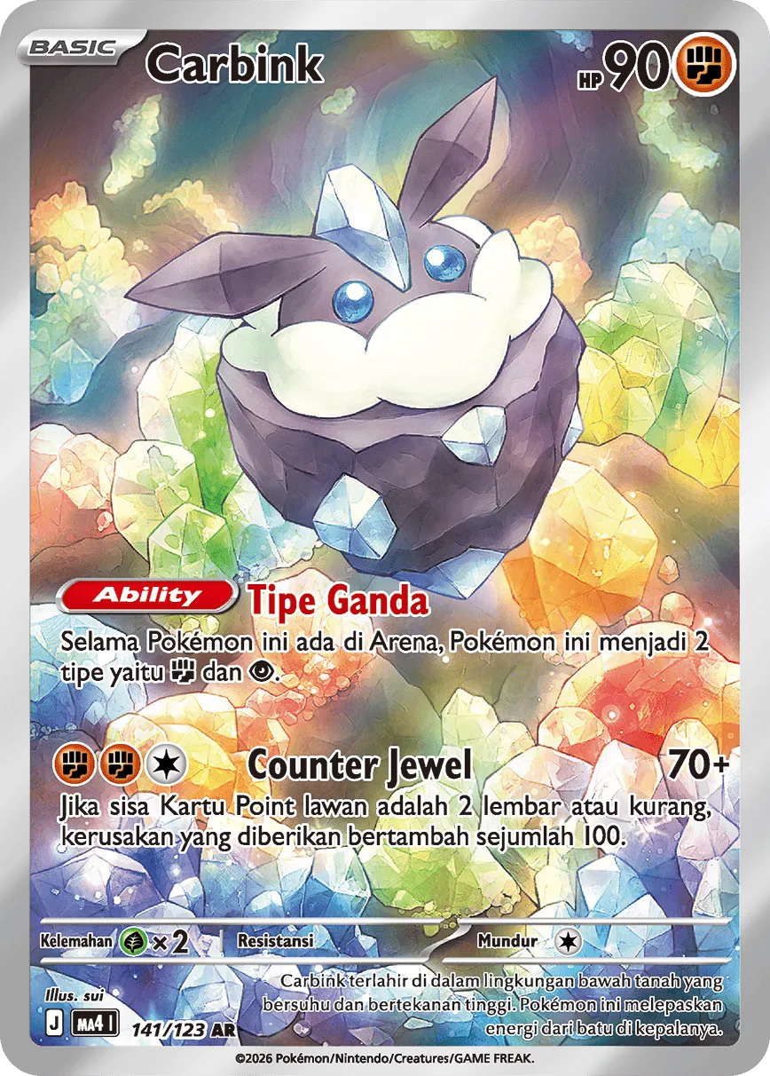 Carbink 141/123 — Void Blast (Indonesian Pokémon TCG card)