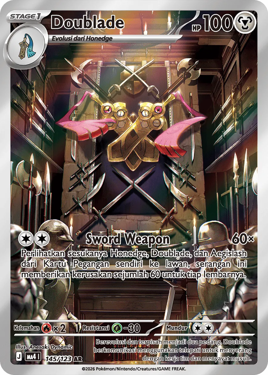 Doublade 145/123 — Void Blast (Indonesian Pokémon TCG card)