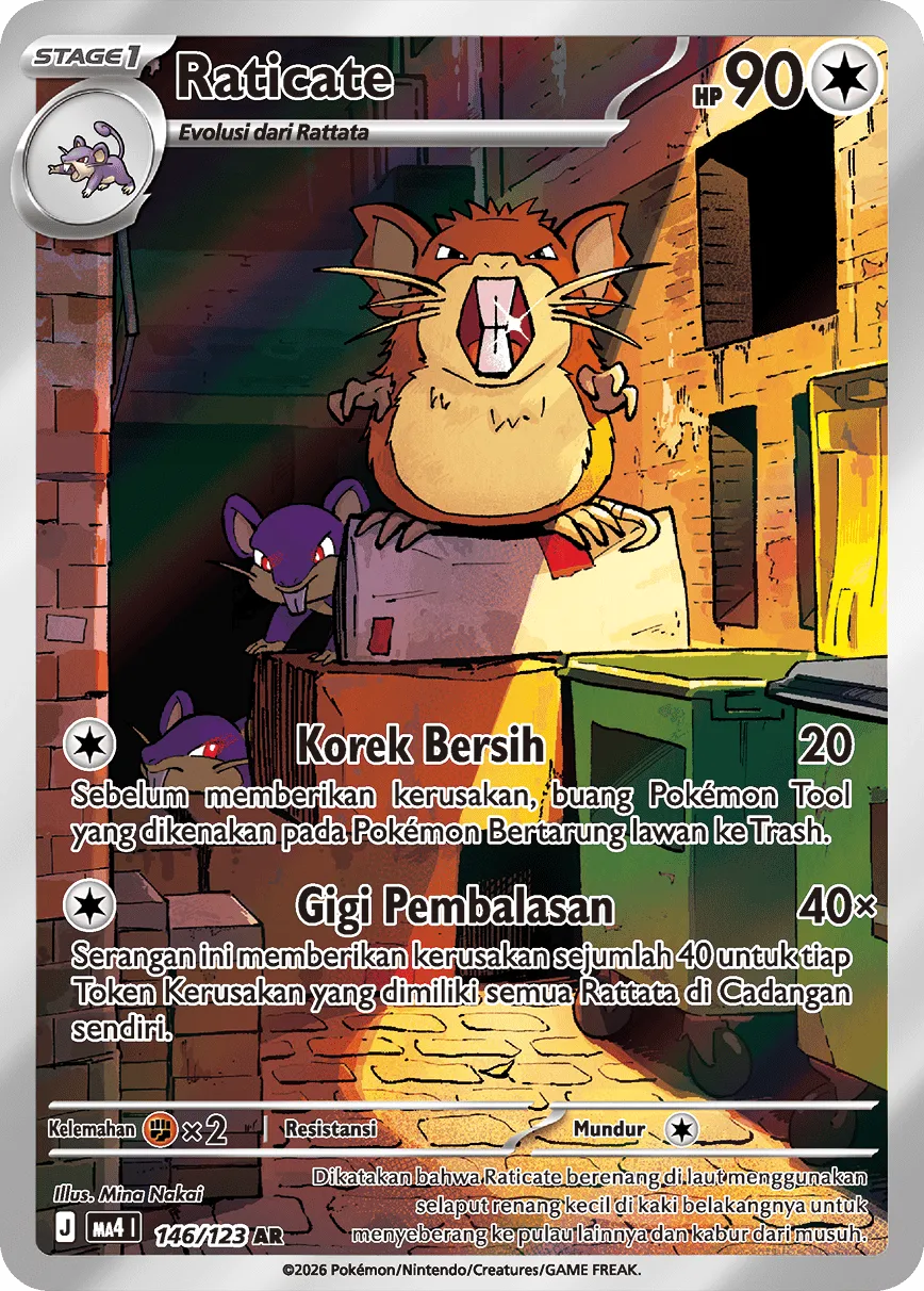 Raticate 146/123 — Void Blast (Indonesian Pokémon TCG card)