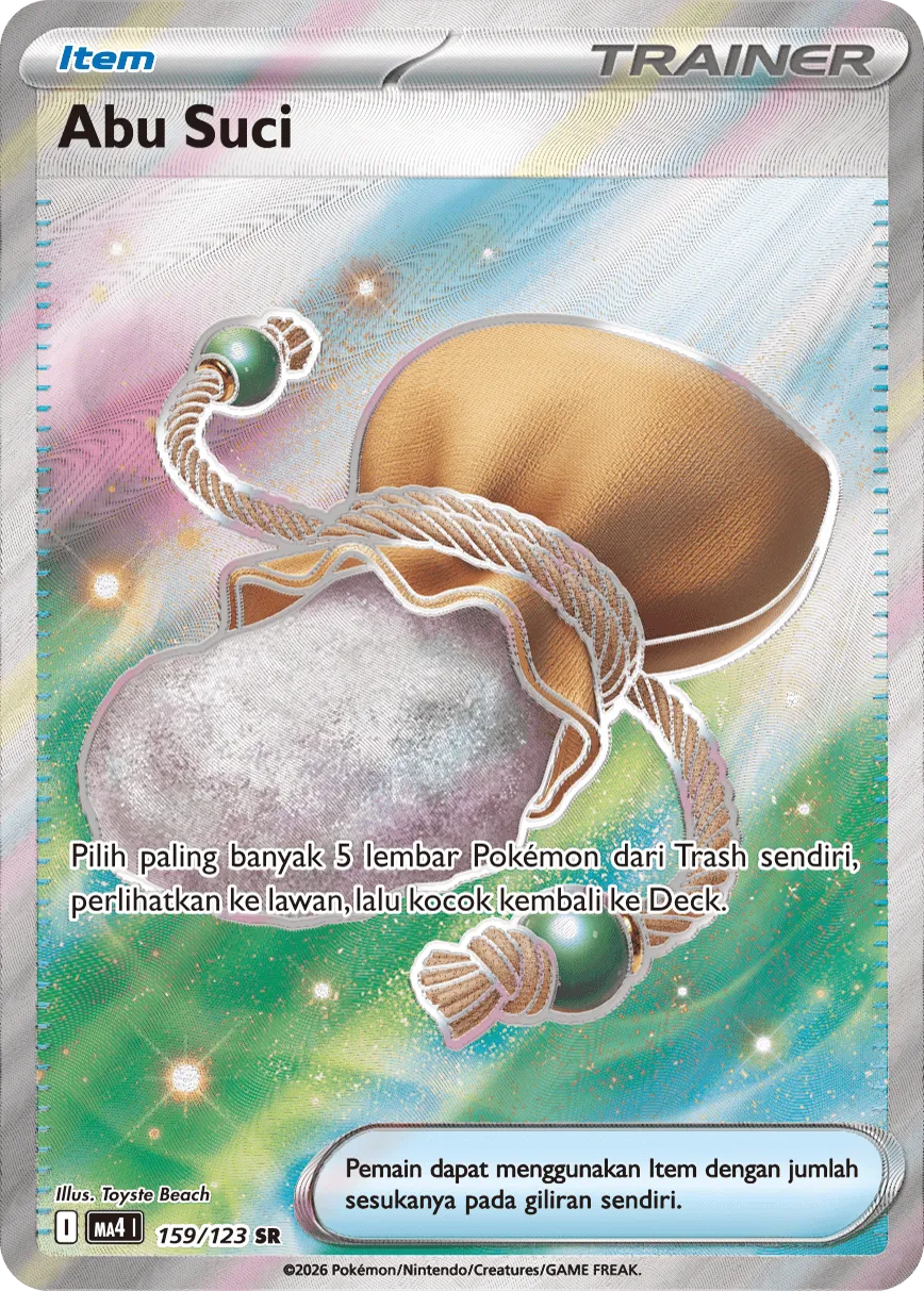 Sacred Ash 159/123 — Void Blast (Indonesian Pokémon TCG card)