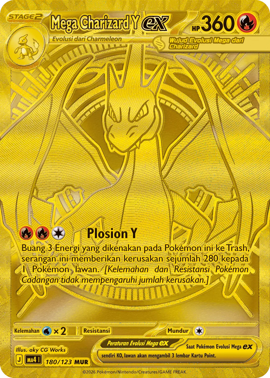 Mega Charizard Y ex 180/123 — Void Blast (Indonesian Pokémon TCG card)