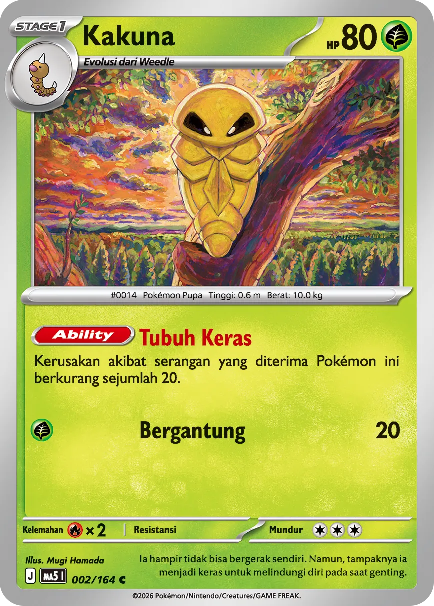 Kakuna 002 — Ancaman Bayangan (Indonesian Pokémon TCG card)