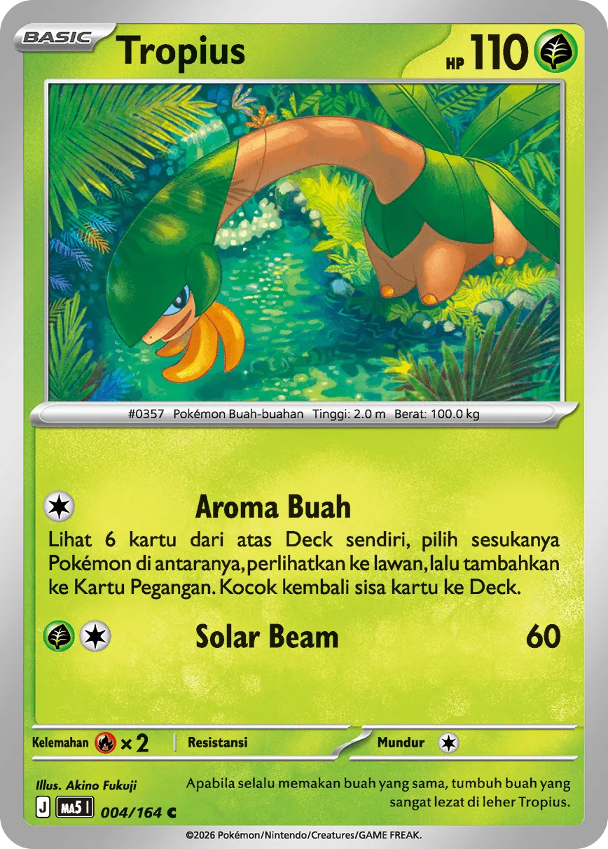 Tropius 004 — Ancaman Bayangan (Indonesian Pokémon TCG card)