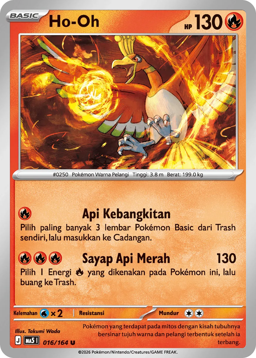 Ho-Oh 016 — Ancaman Bayangan (Indonesian Pokémon TCG card)