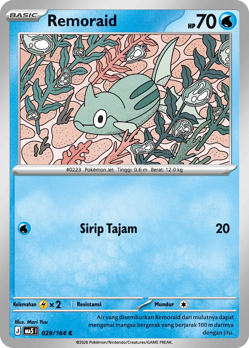 Remoraid 029 — Ancaman Bayangan (Indonesian Pokémon TCG card)