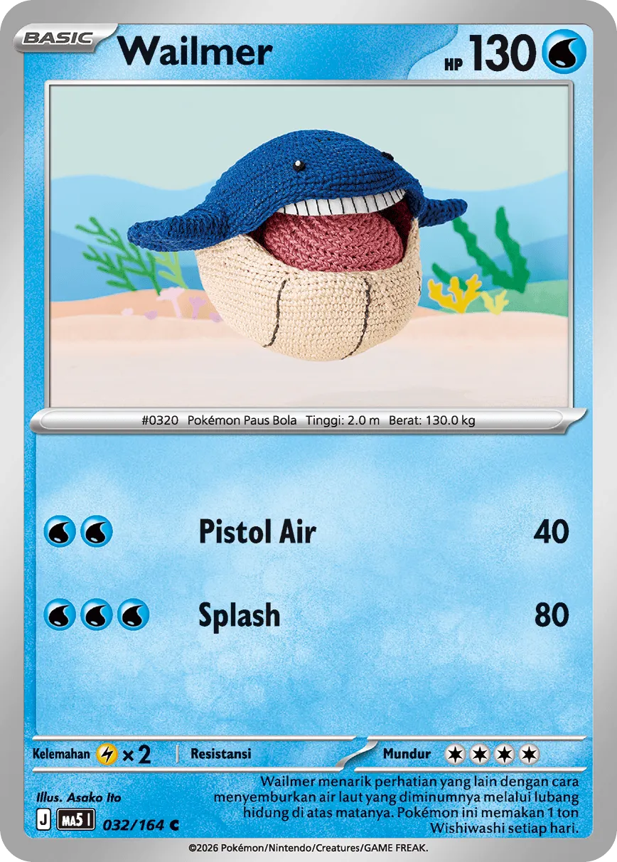Wailmer 032 — Ancaman Bayangan (Indonesian Pokémon TCG card)