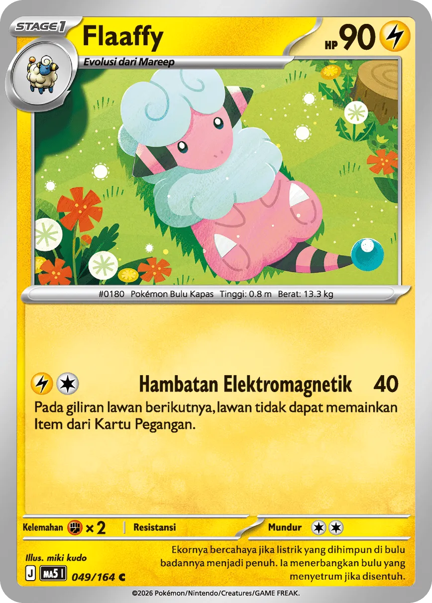 Flaaffy 049 — Ancaman Bayangan (Indonesian Pokémon TCG card)