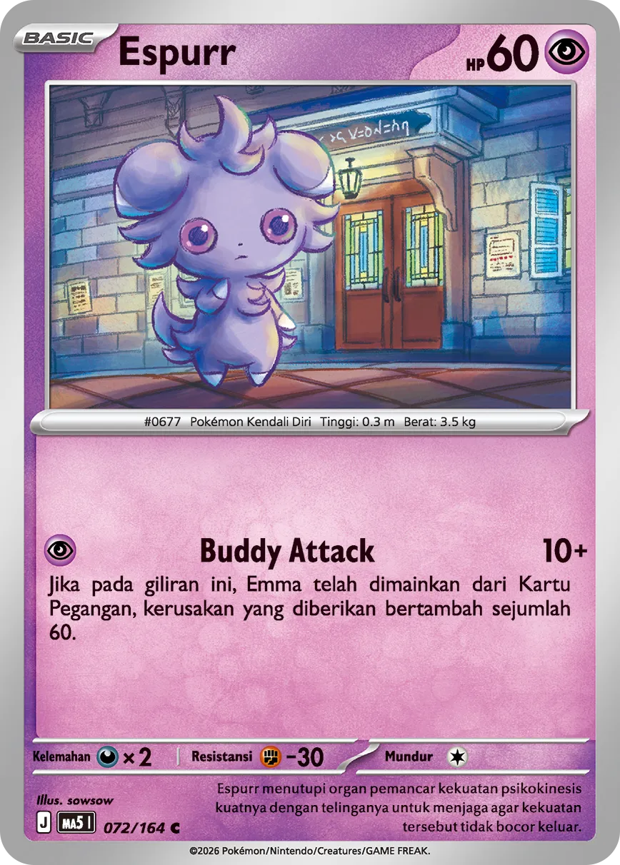 Espurr 072 — Ancaman Bayangan (Indonesian Pokémon TCG card)