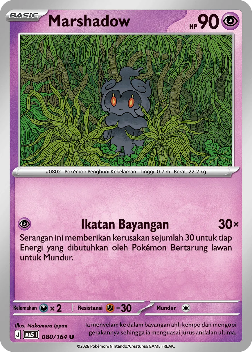 Marshadow 080 — Ancaman Bayangan (Indonesian Pokémon TCG card)