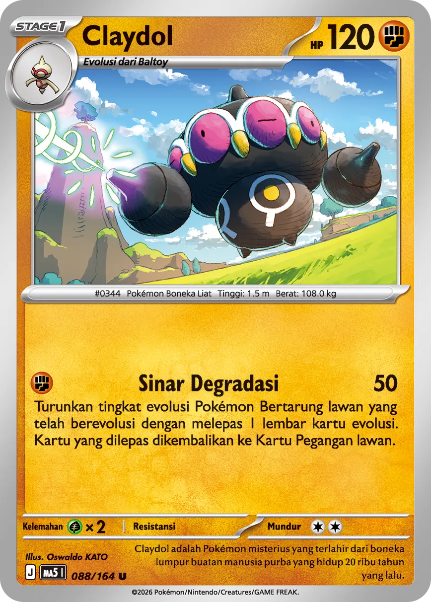 Claydol 088 — Ancaman Bayangan (Indonesian Pokémon TCG card)