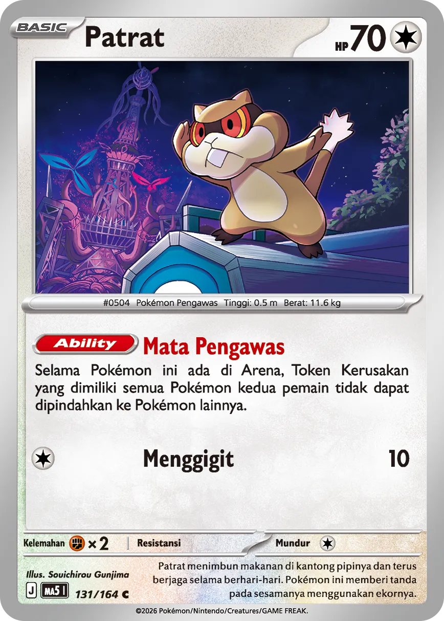 Patrat 131 — Ancaman Bayangan (Indonesian Pokémon TCG card)