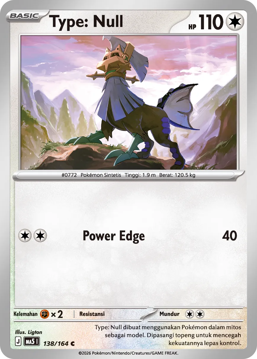 Type: Null 138 — Ancaman Bayangan (Indonesian Pokémon TCG card)