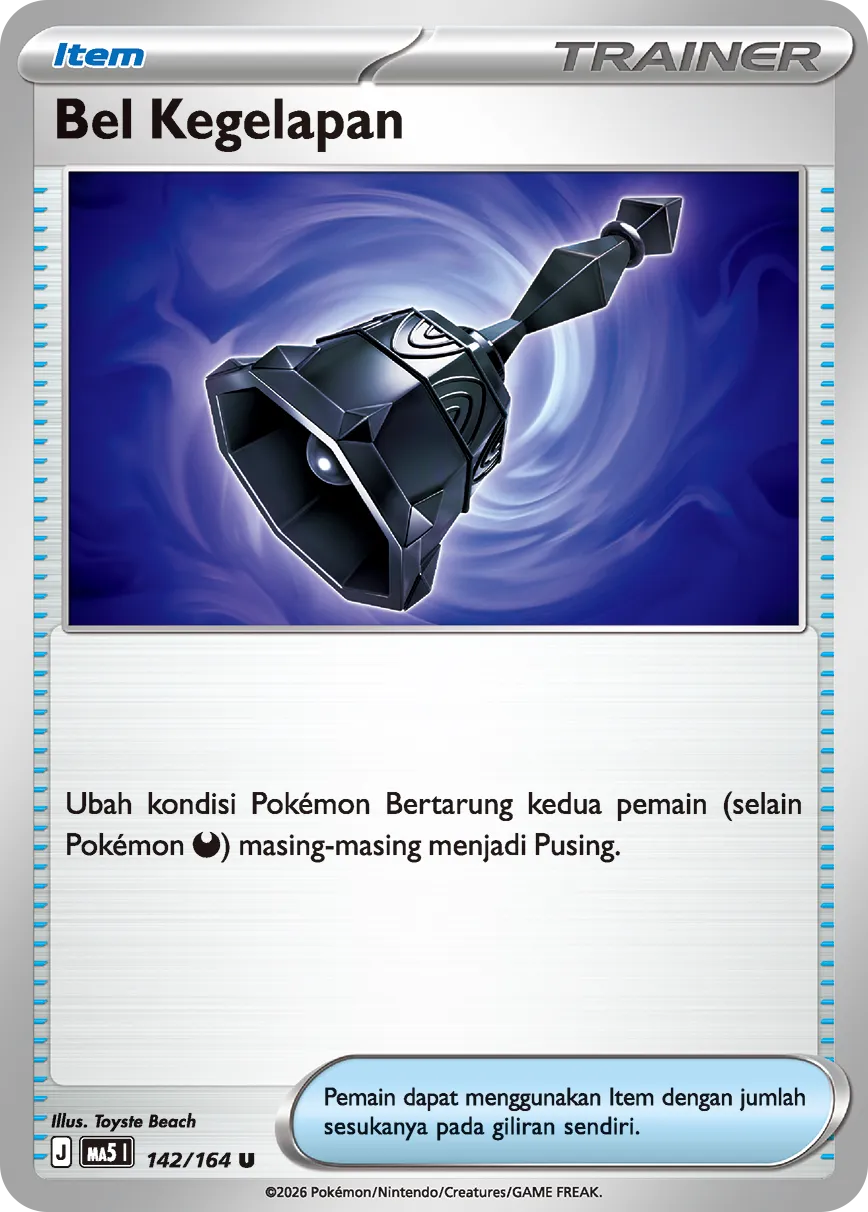 Dark Bell 142 — Ancaman Bayangan (Indonesian Pokémon TCG card)