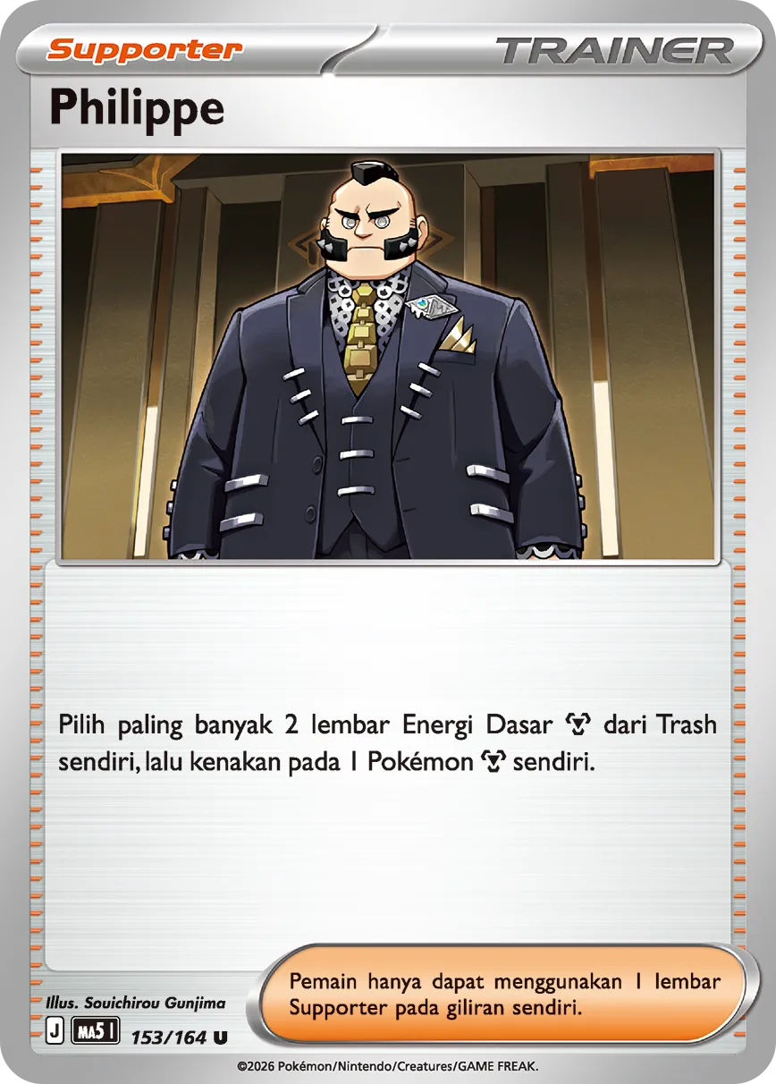 Philippe 153 — Ancaman Bayangan (Indonesian Pokémon TCG card)