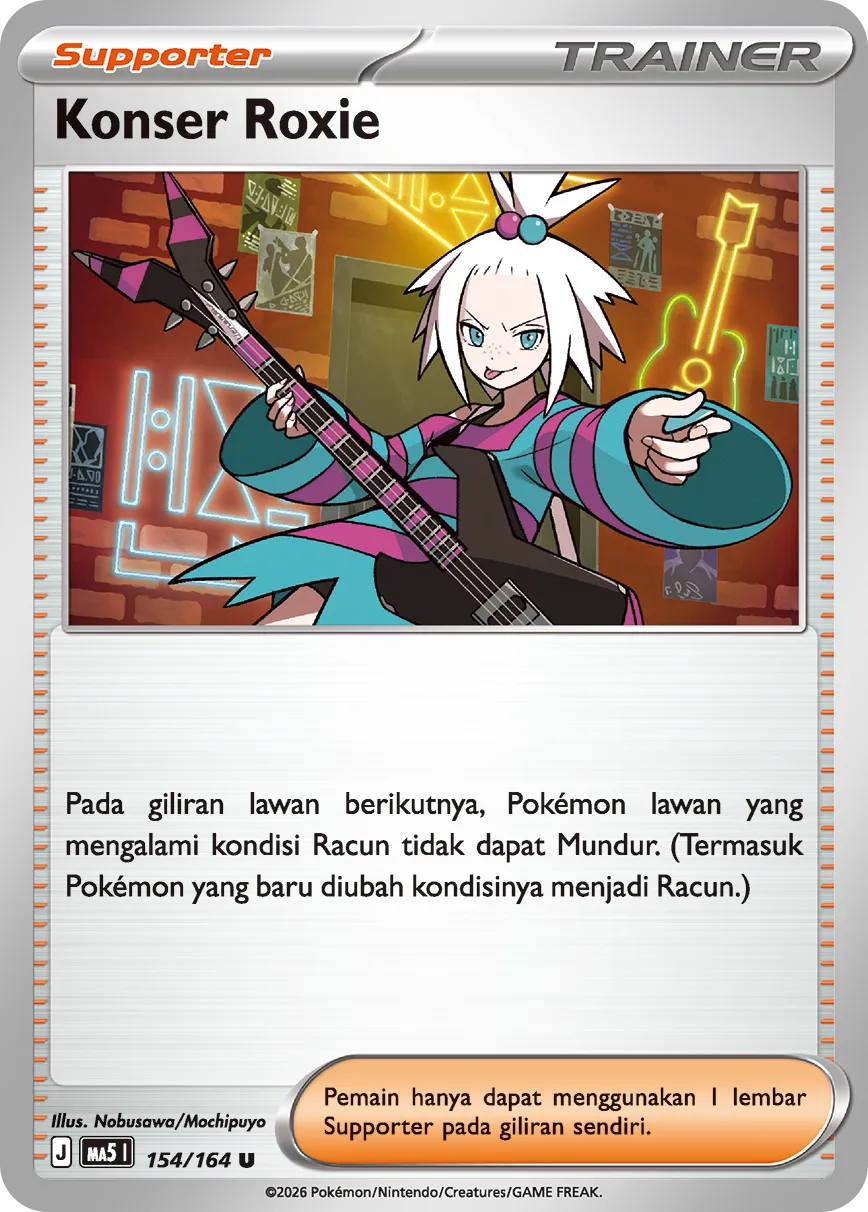 Roxie's Performance 154 — Ancaman Bayangan (Indonesian Pokémon TCG card)