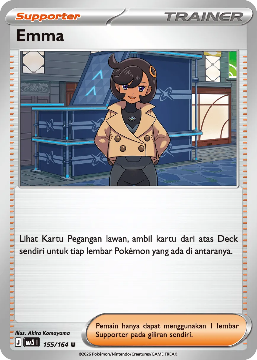 Emma 155 — Ancaman Bayangan (Indonesian Pokémon TCG card)