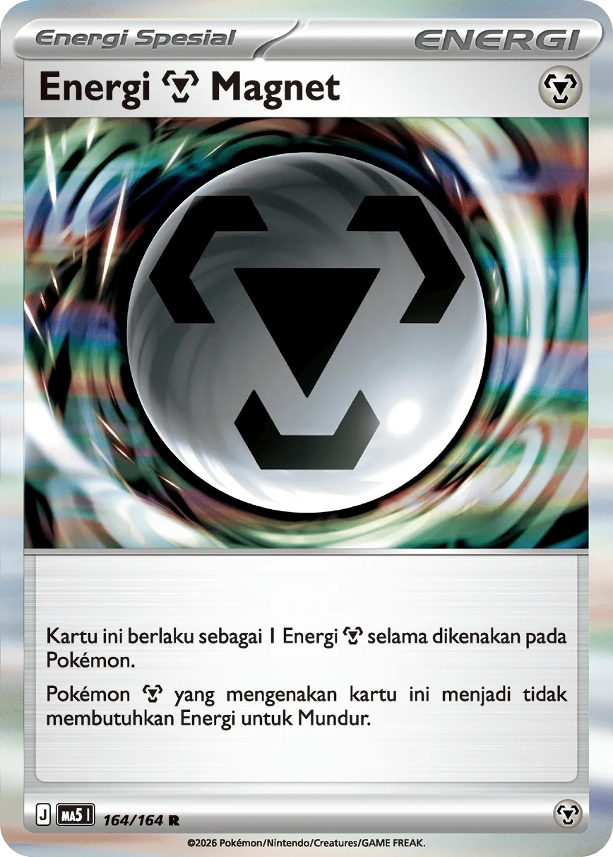 Magnetic Metal Energy 164 — Ancaman Bayangan (Indonesian Pokémon TCG card)